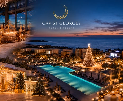 Χριστούγεννα & Πρωτοχρονιά στο Cap St Georges Hotel & Resort - Κλείστε τώρα τη γιορτινή σας διαμονή & ανακαλύψτε τα ξεχωριστά πακέτα Χριστουγέννων και Πρωτοχρονιάς!